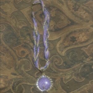 Elegant Purple Pendant Necklace